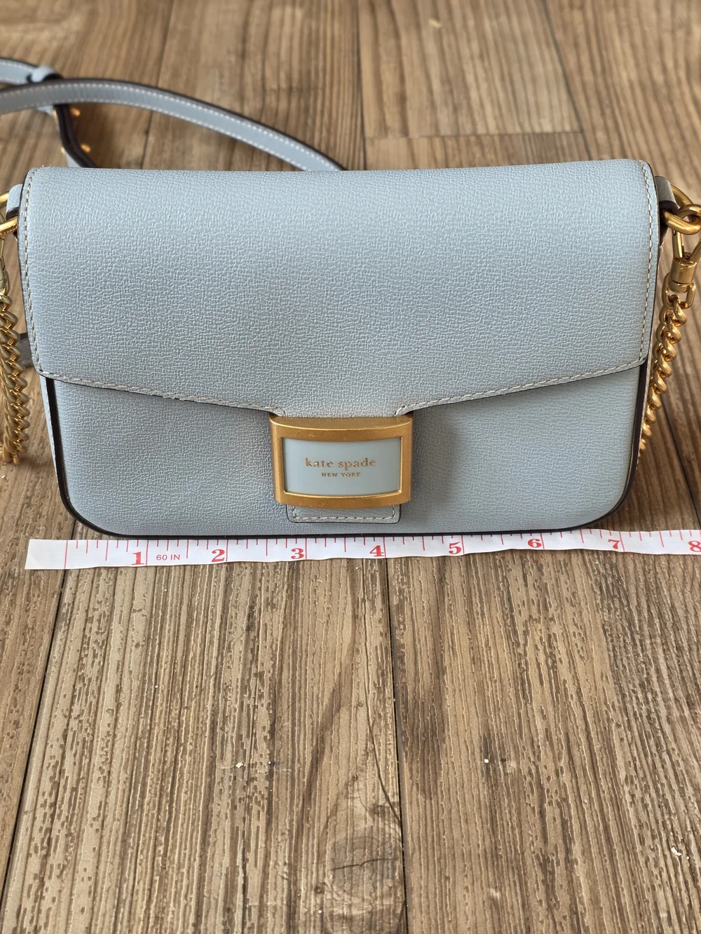 Kate Spade Katy Medium Leather Shoulder Bag in Ocean Beach